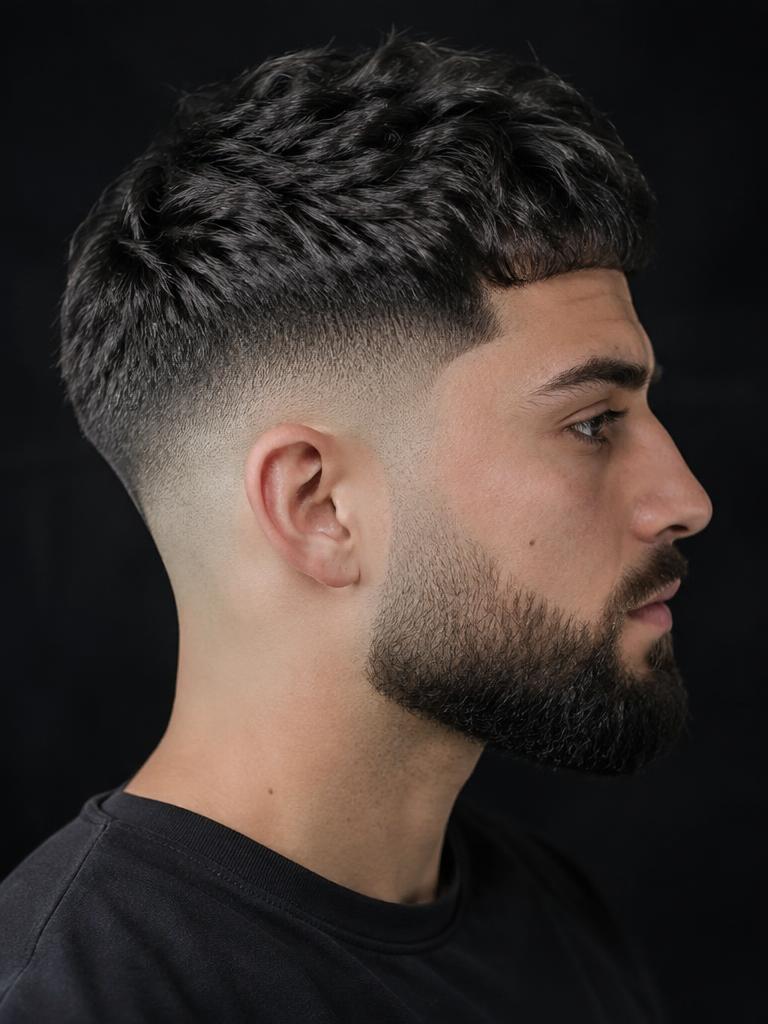 Coupe texturée + barbe